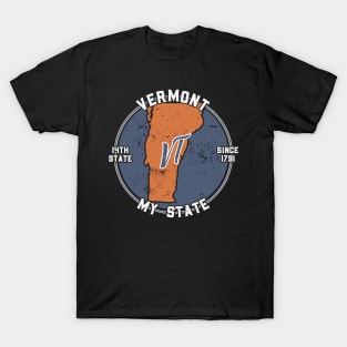 Vermont My State Patriot State Tourist Gift T-Shirt